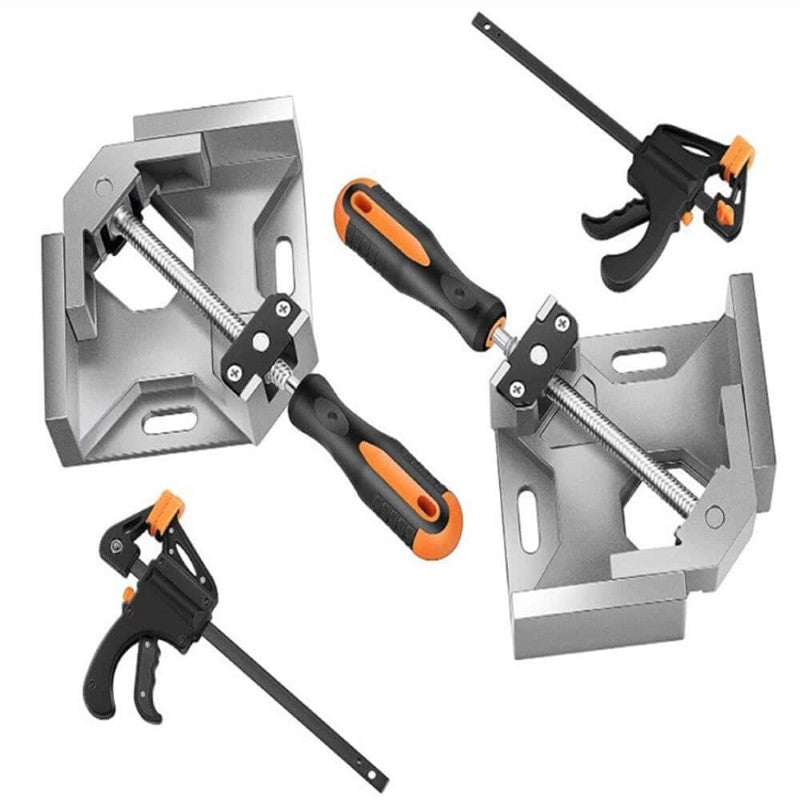 Corner Clamp for Woodworking – 90° Aluminum Corner Clamp with Adjustable Jaws