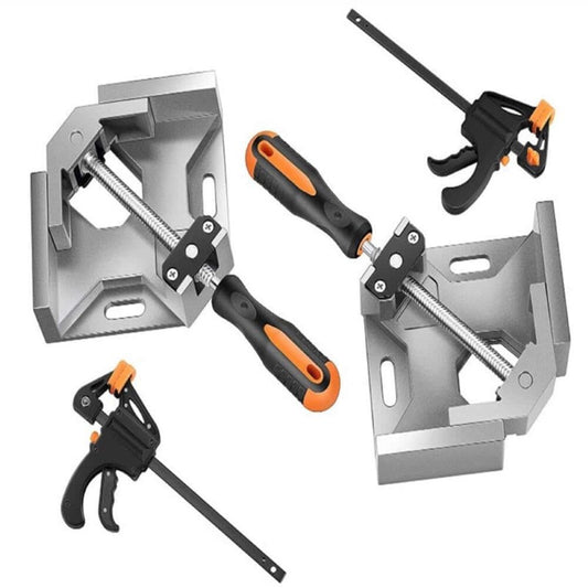 Corner Clamp for Woodworking – 90° Aluminum Corner Clamp with Adjustable Jaws