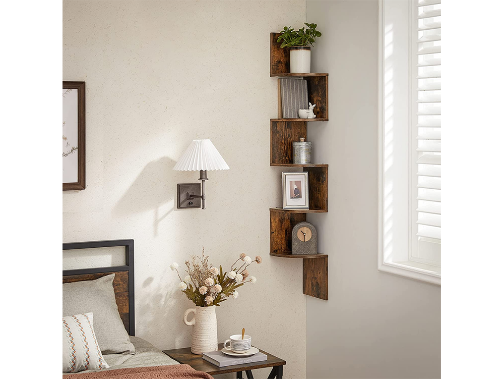 Elegant Bookshelf Corner Shelf