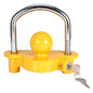 Universal Coupler Hitch Trailer Lock – Adjustable Storage Security Trailer Hitch Coupling Lock