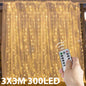 Curtain Lights LED Curtain Lights 3M x 3M Warm White for Window Decor
