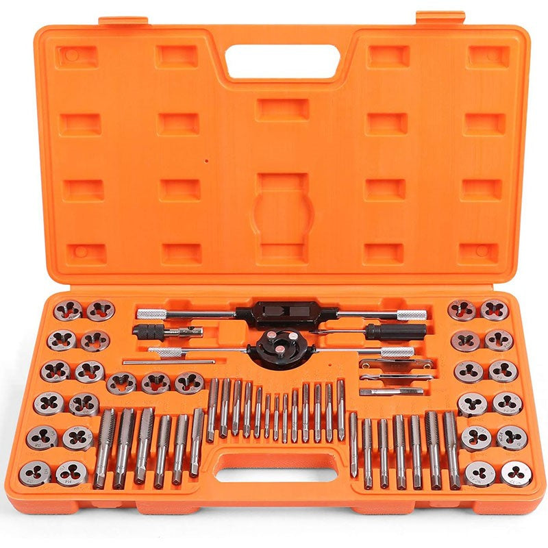 60pcs Tap and Die Set SAE Inch and Metric Sizes