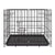 Dog Cage Crate Kennel Metal Pet Playpen Portable with Tray