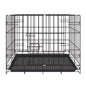 Dog Cage Crate Kennel Metal Pet Playpen Portable with Tray