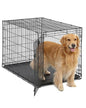 Foldable Dog Crate – 48" XXXL (122 x 74 x 81cm) Portable Wire Dog Cage with Two Doors and Removable Pan
