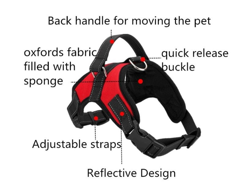 Dog Harness uppy Soft Vest Harness Neck & Chest Adjustable