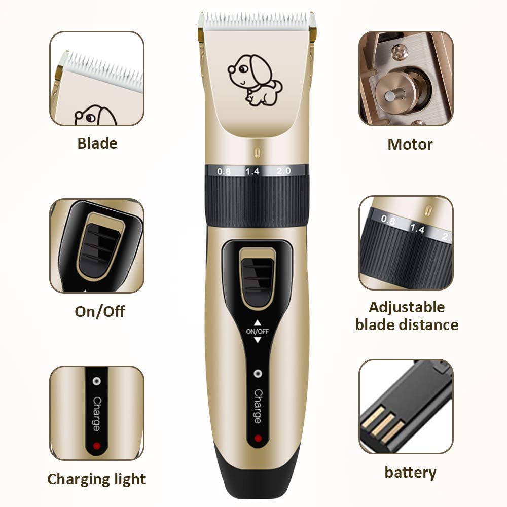 Dog Clippers Pet Trimmer Cordless – Professional Grooming Kit for Dogs, Cats, and More