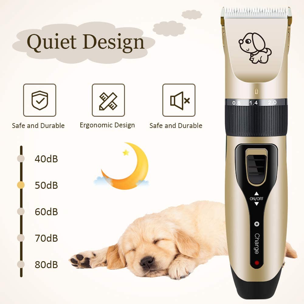 Dog Clippers Pet Trimmer Cordless – Professional Grooming Kit for Dogs, Cats, and More