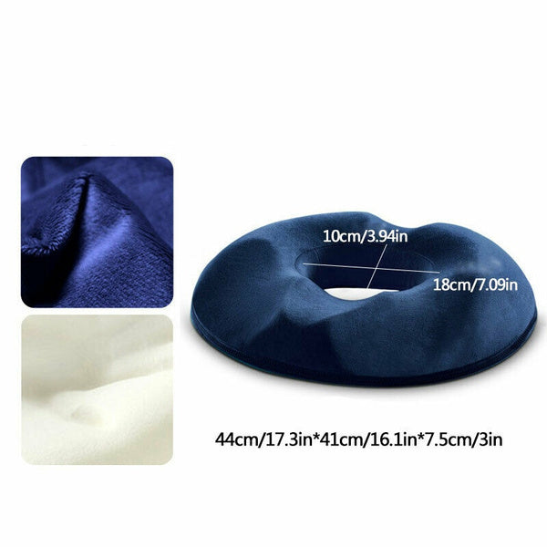 Orthopaedic Seat Cushion Tailbone Coccyx Pain Relief Memory Foam Donut Pillow