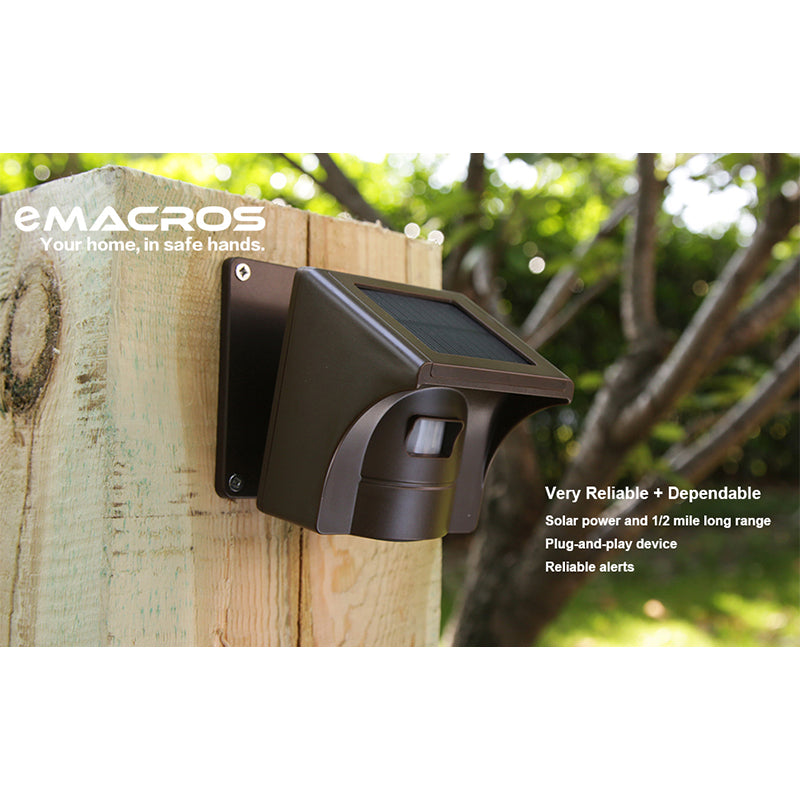 Driveway Alarms Wireless Outside Solar Sensor