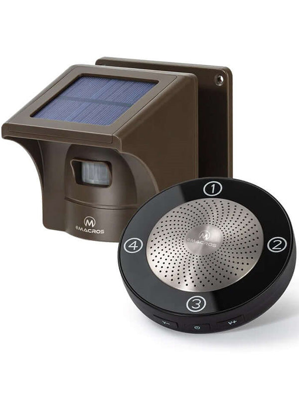 Driveway Alarm Solar Wireless Outdoor Weather Resistant Motion Sensor &amp; Detector