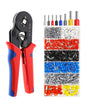 Cable Lug Pliers and Insulated Terminal Crimping Pliers Set with 1250 Cable Lugs - Crimping Tool for Electrical Applications