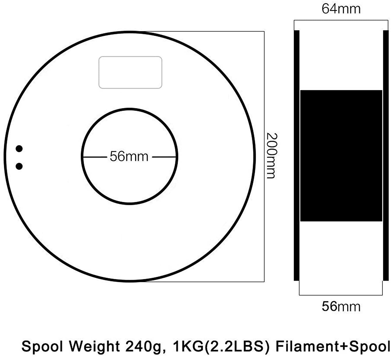 3D PLA Filament FDM 1.75 Degradable