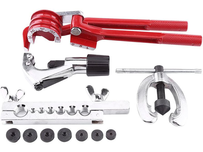 10pcs Flare Tool Kit Brake Air Line Double Flaring Set 3 In 1 Tube Pipe Bender