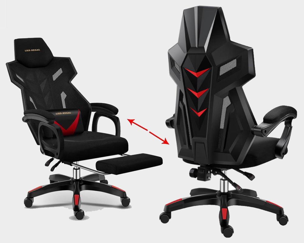 Gaming Chair with Footrest – Ergonomic Racing Gaming Chair for Office & Play