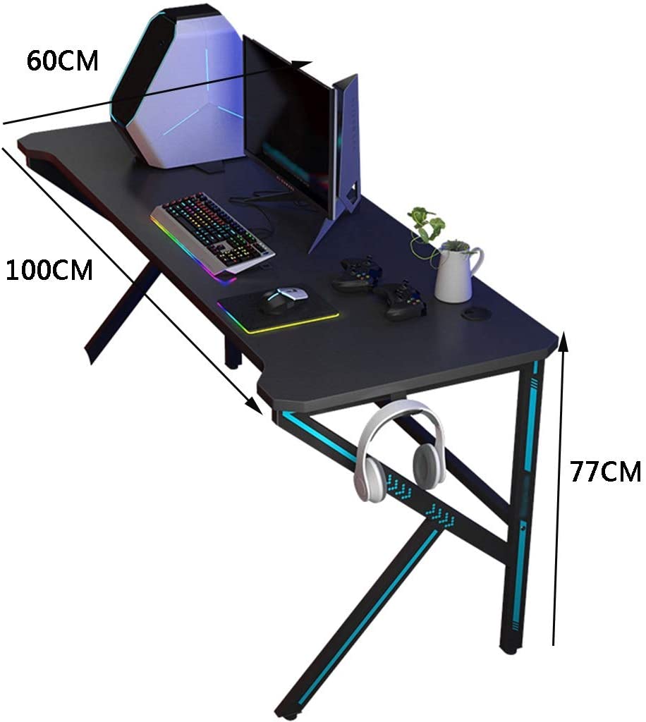 Gaming Desk 100CM – Durable Office Gaming Desk with Steel Frame