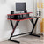 Simple Modern Double Layers Gaming Office Internet Cafe Computer Desk Table