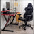 Simple Modern Double Layers Gaming Office Internet Cafe Computer Desk Table