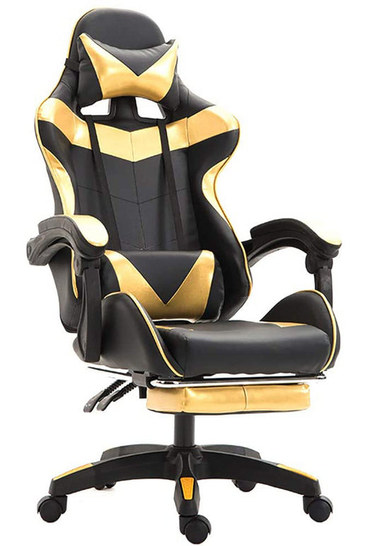 Ergonomic Gaming Chair / E-Sports Chair with Recliner & Footrest – High Back Racing Style Rotating Office Chair