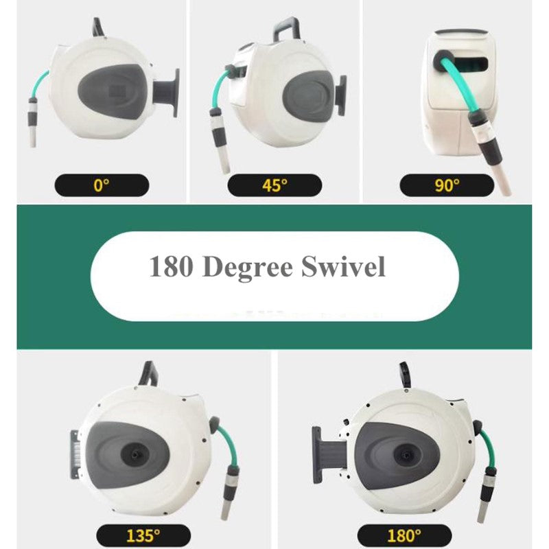 20M Retractable Garden Water Hose Reel