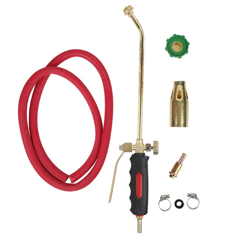 Gas Torch Handle with Thicken Liquefied Coal Gas – Double-Open Design, Iron Brass Plating, for Multiple Applications