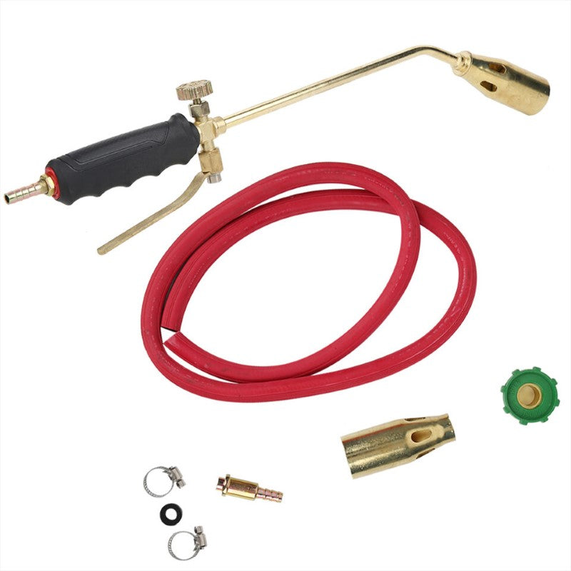 Gas Torch Handle with Thicken Liquefied Coal Gas – Double-Open Design, Iron Brass Plating, for Multiple Applications