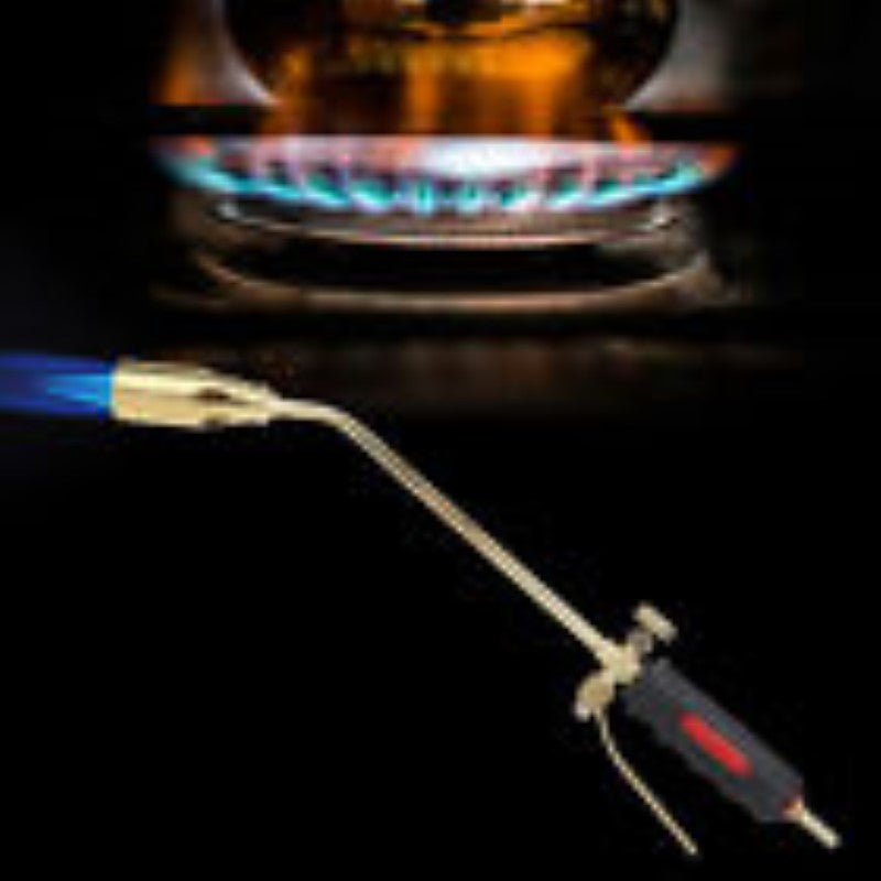 Gas Torch Handle with Thicken Liquefied Coal Gas – Double-Open Design, Iron Brass Plating, for Multiple Applications