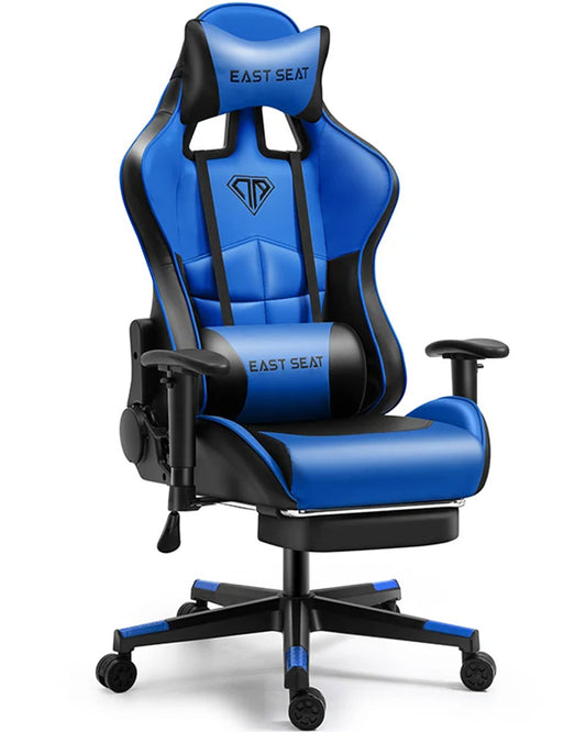 Ergonomic Gaming Chair Experience Gaming in Ultimate Comfort and Style with Our Blue Multi-Functional Gaming Chair