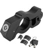 Motorcycle Anti-Theft Lock CNC Aluminium Alloy with 2 Keys – Front Brake Handlebar Lock for Motorcycles, ATVs, and Scooters – Black
