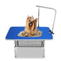 Pet Dog Grooming Table – Professional Foldable Beauty Desk with Stainless Steel Frame, Anti-Slip, Anti-Rust, Blue
