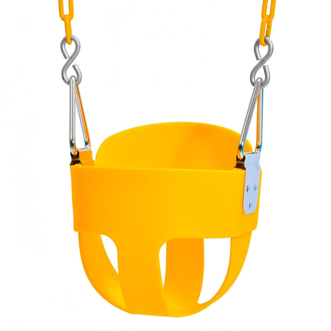 High Back Full Bucket Toddler Swing Seat with 1.8m Rope for Swing Set