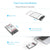 Transparent 2.5-inch HDD Case SATA to USB 3.0 Adapter - High-Speed Hard Drive Enclosure for Samsung, Seagate SSD