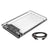 Transparent 2.5-inch HDD Case SATA to USB 3.0 Adapter - High-Speed Hard Drive Enclosure for Samsung, Seagate SSD