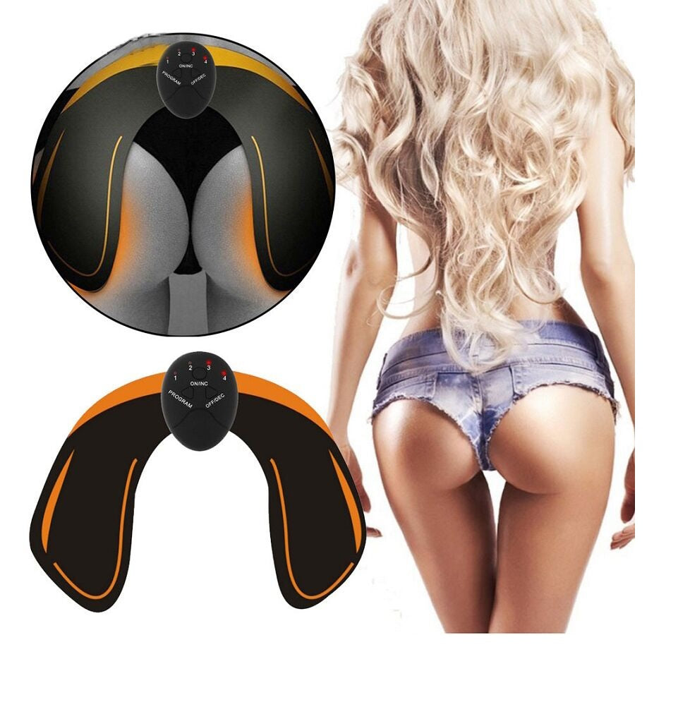EMS Hip Trainer Muscle Stimulator - Wireless ABS Buttocks Massager with Electric Vibration for Body Slimming Gluteal Muscle Toning