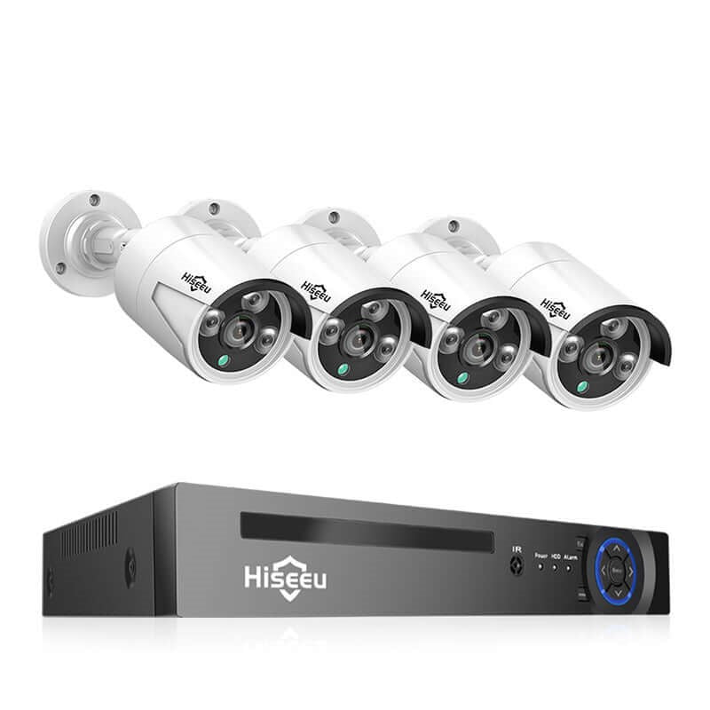 Hiseeu 8CH 5MP POE Security Camera System Kit - Complete Surveillance Solution with Motion Detection & Remote Access
