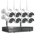 Hiseeu 2K Wireless Security Camera System Outdoor/Indoor 8 CH NVR Kit - 8Pcs 3MP WiFi Surveillance Camera for Home, Night Vision, Waterproof Bullet Camera, Motion Detection
