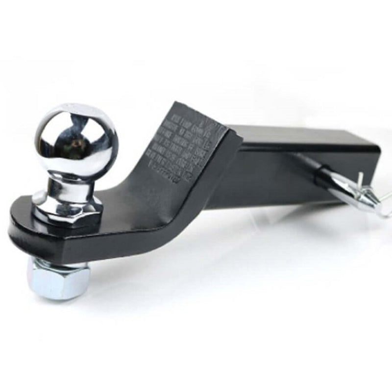 Heavy Duty 2" Tow Hitch Ball Tow Bar Drop Mount - 6000LBS Towing Capacity for 4WD, Station Wagons, and Caravans