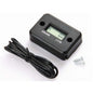 Hour Meter Small Waterproof Digital LCD Gasoline Engine Hour Meter for Motorcycle, Boat, Lawn Mower, Snowmobile, Generator