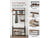 Wooden Coat Rack with Shelves Hooks by VASAGLE