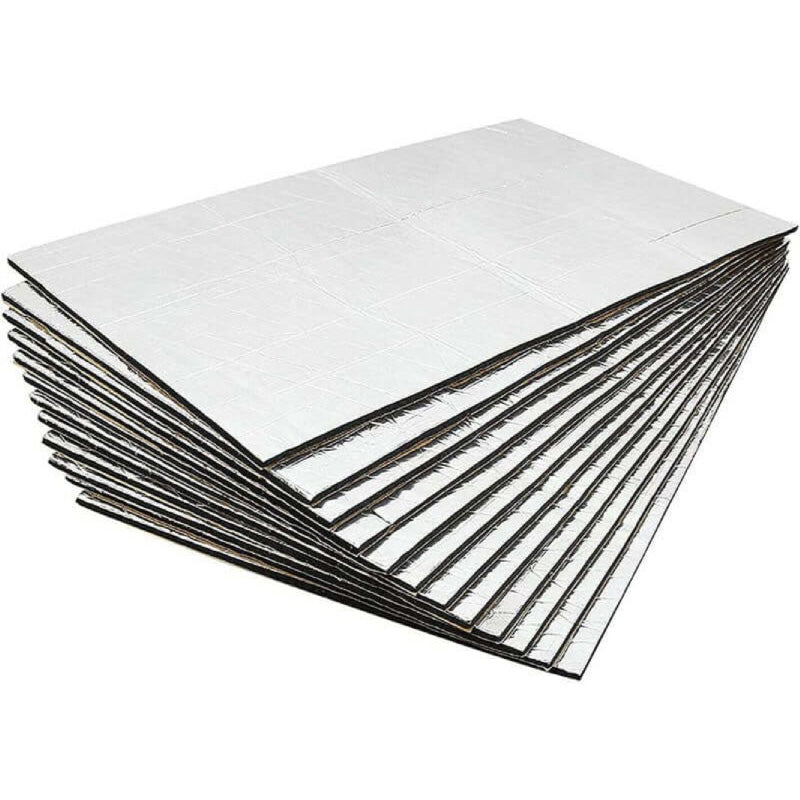 10PCS Car Heat Shield Mat Sound Deadener, 50x30CM Automotive Dampening Insulation for Noise Proofing, Vibration Resistance – Perfect for Doors, Floors, Hood, Trunk, and More