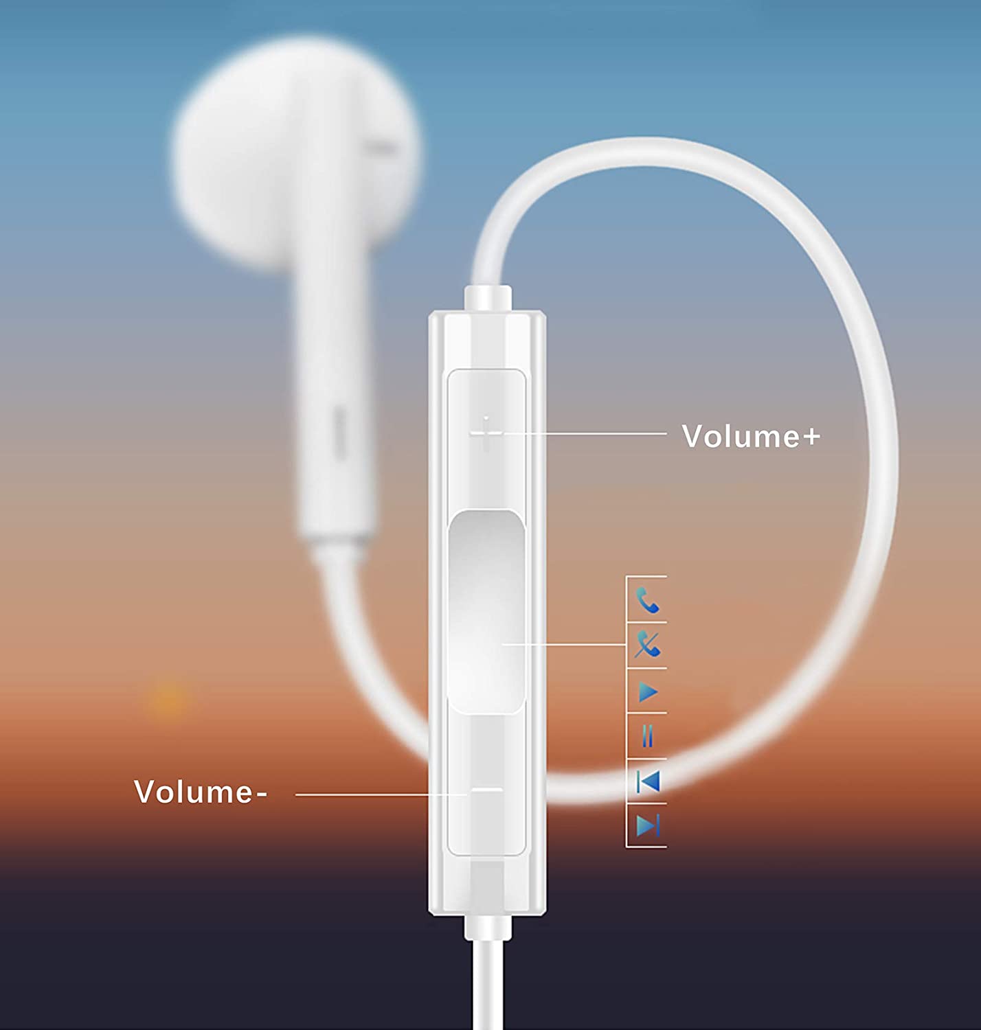 Aftermarket Earbuds Lightning Headphones for iPhone