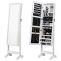 Dressing Mirror with Storage Jewelry Cabinet