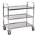 3-Tier Stainless Steel Kitchen Trolley - Durable Storage Cart for Kitchen, Hotel, and Medical Use