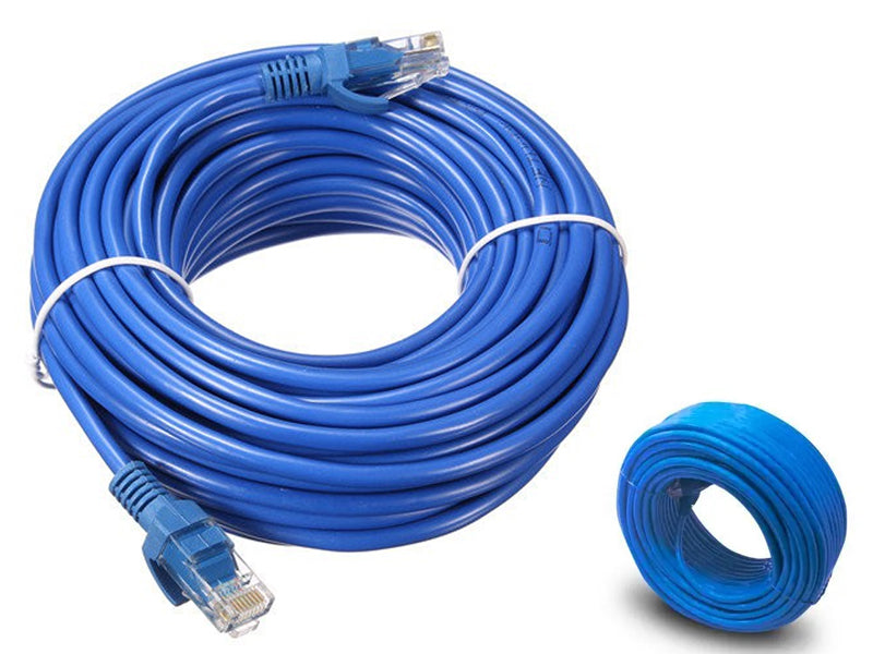 RJ45 Ethernet Cable 30m - Cat5e High-Speed Network Patch Cable for PC, Computer, and More
