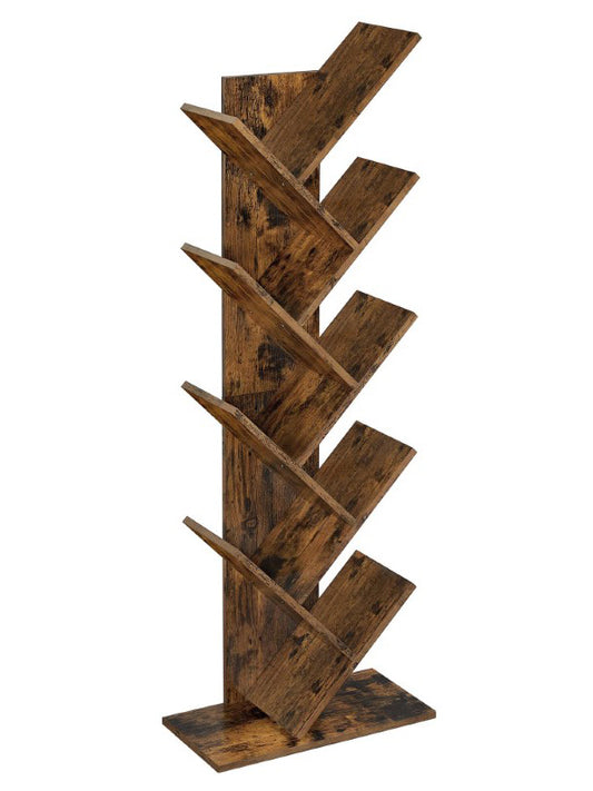VASAGLE  Bookshelves Display Unit Tree-Shaped - Brown