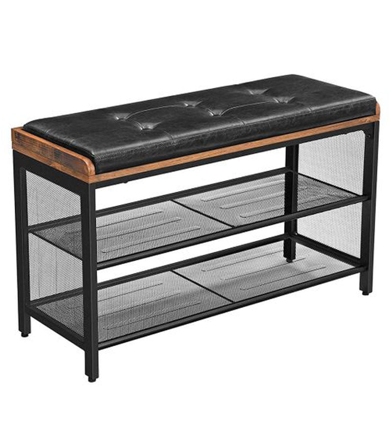 Cushioned Top Industrial Shoe Rack Bench
