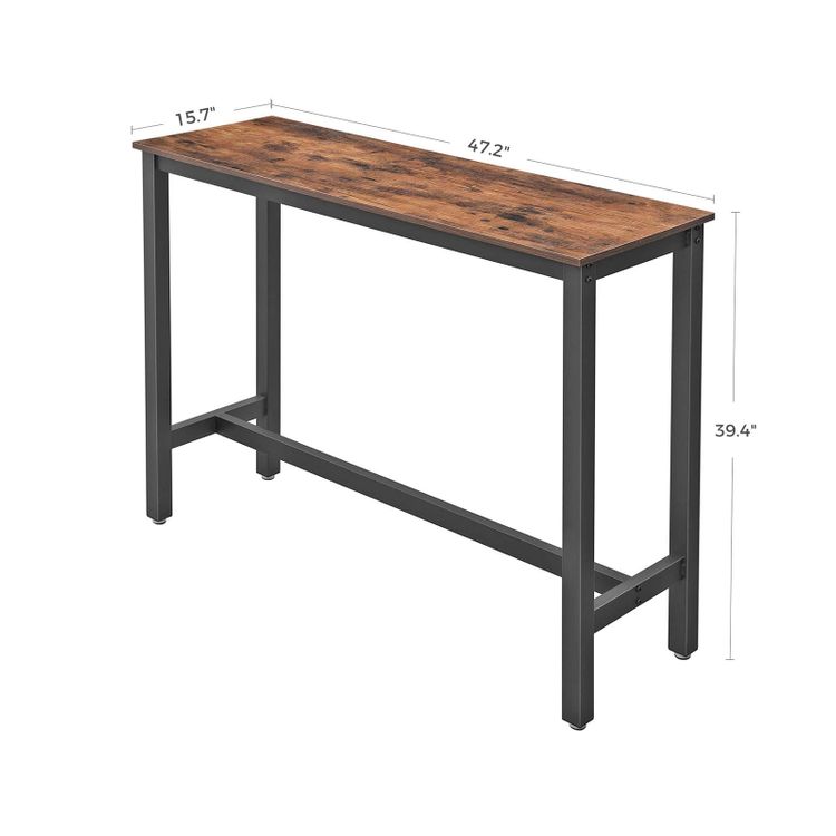 Bar Table, Kitchen Dining Table,  High Pub Table - VASAGLE