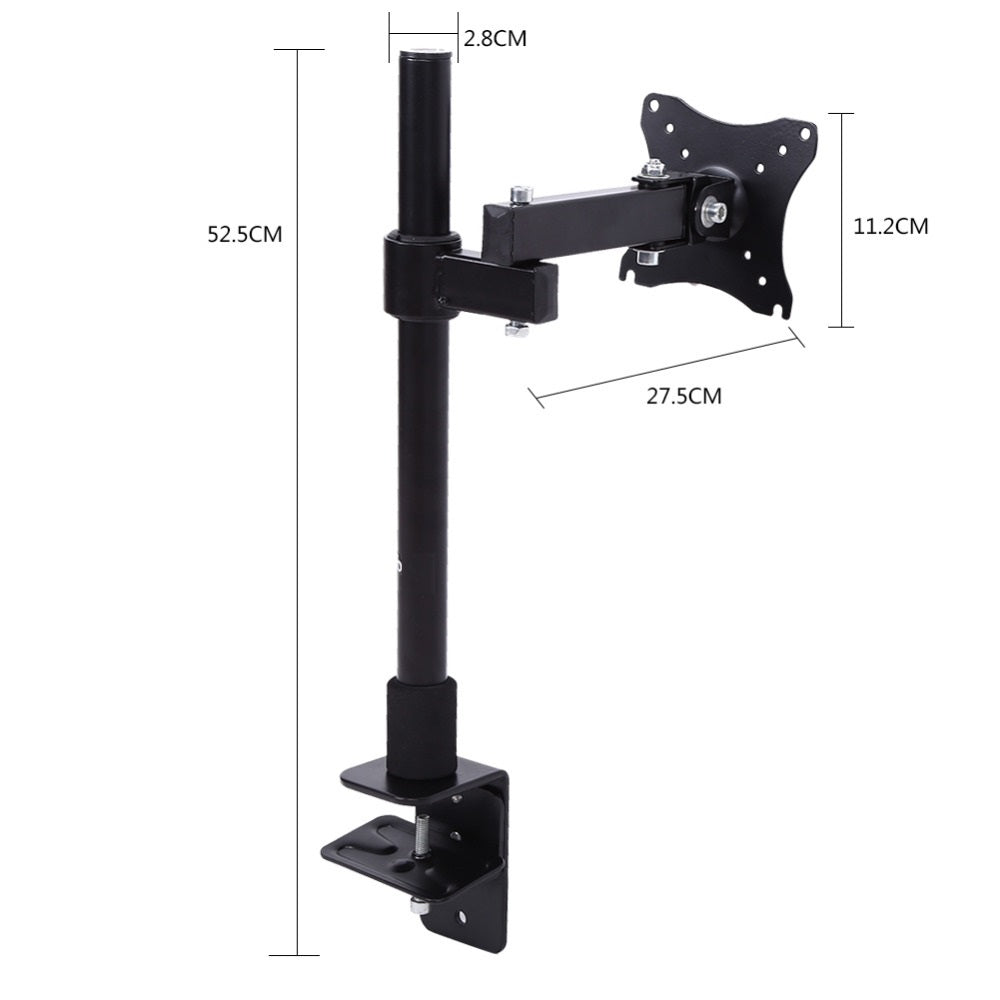 Monitor Stand Adjustable – Single LCD Monitor Stand with Swivel Arm & 27" Screen Support