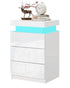 Bedside Table with drawer with 16 Led light colors