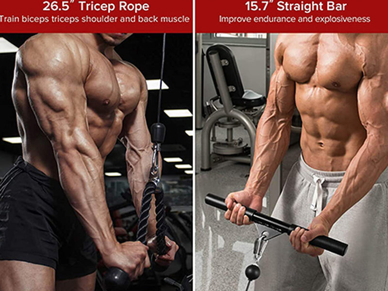 Fitness Pulley Cable System for Weight Lifting